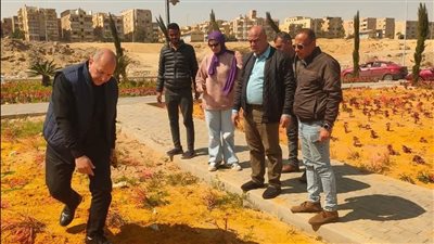 تنفيذ أعمال صيانة وتطوير ورفع كفاءة للطرق والمسطحات الخضراء بعدة مدن جديدة