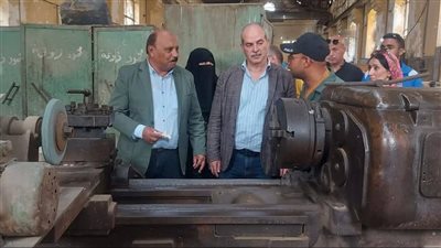 رئيس مياه القناة يتفقد الادارات الفنية والورشة الميكانيكية المركزية