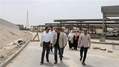 نائب محافظ بني سويف يتفقد مشروع مجمع المواقف 