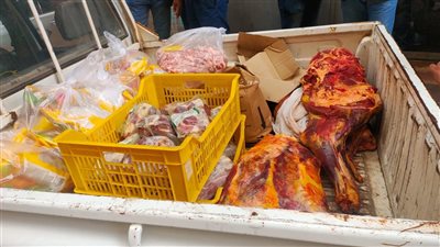 ضبط لحوم ودواجن يشتبه في عدم صلاحيتها بالعمرانية
