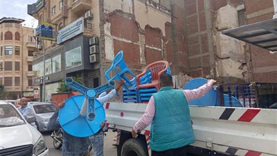 رفع 726 حالة إشغال طريق بمراكز البحيرة
