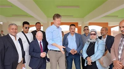 وفد التعمير الألماني يتفقد المدارس الجديدة ببلبيس ضمن مشروع تحسين البنية التعليمية