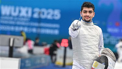 طلبة يواصل تألقه ويتأهل لنهائي سلاح الشيش ببطولة العالم للناشئين بالصين