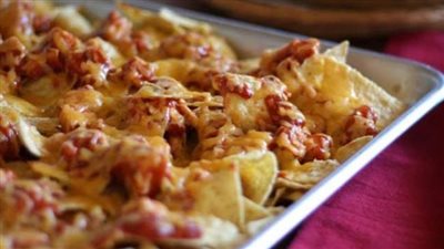 دجاج بالباربيكيو صوص مع الناشوز