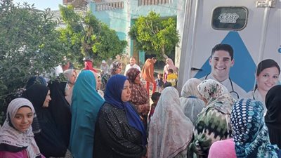 الكشف على 417 مواطنًا خلال قافلة طبية بقرية الـ21 الناصر بأبو المطامير