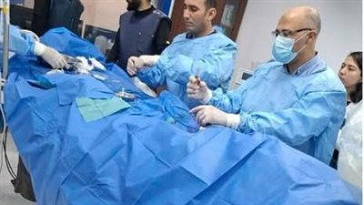 استخدام تقنيات الأشعة التداخلية بدون جراحة بمستشفى سوهاج الجامعي