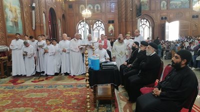 أقباط الفيوم يحتفلون بأحد الشعانين وبدء اسبوع الالام
