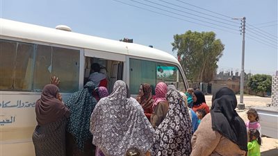 قافلة سكانية بقرية كوم زمران بالبحيرة