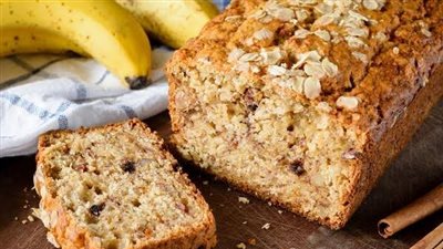طريقة تحضير كيكة الموز بالشوفان| حلوى صحية ولذيذة