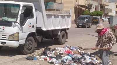 رفع 90 طن قمامة في مركز بدر بالبحيرة