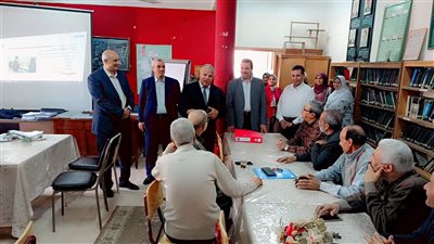 تدريب مقيمي سوق العمل المشاركين في أعمال التقييم النهائي لطلاب الدبلومات بالفيوم