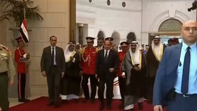 الرئيس السيسي يصل  قصر بيان الأميري بالكويت (شاهد) 