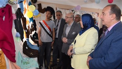 محافظ بني سويف يفتتح المعرض السنوي لمنتجات التعليم الفني