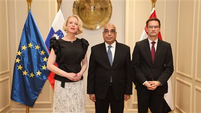 وزير العدل يستقبل رئيسة البرلمان السلوفيني وسفير جمهورية سلوفينيا بالقاهرة  ​