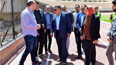 محافظ الدقهلية يتفقد فندق مركز التعليم المدني باستاد المنصورة