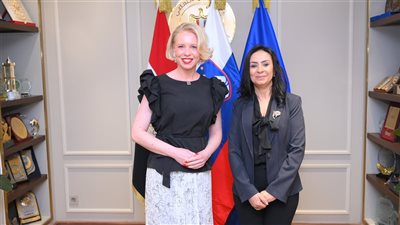 وزيرة التضامن الاجتماعي تستقبل رئيسة الجمعية الوطنية السلوفينية