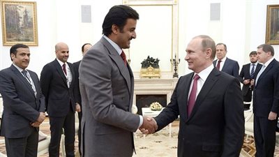 بوتين وأمير قطر: لا سلام دون دولة فلسطينية مستقلة