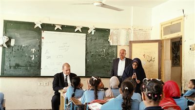 وكيل تعليم قنا يتفقد مدرسة السيد عبد الرحيم الإبتدائية الجديدة