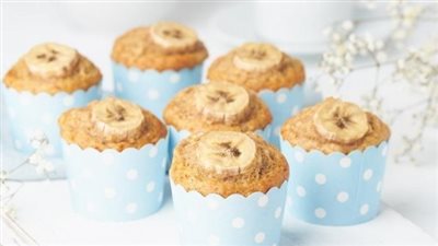 وصفة كب كيك الموز للرجيم| حلوى صحية بمذاق لذيذ