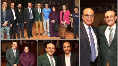 وفد من أساتذة قسم الدراما والنقد بجامعة عين شمس يشاهدون 