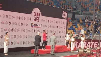 زياد علي يحقق الميدالية الفضية ببطولة الدورى العالمى للكاراتيه بالقاهرة