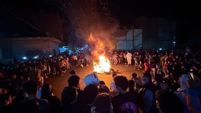 إحراق دمى اللمبي في احتفالات شم النسيم بالإسماعيلية