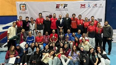 صيد الدقى يتوج بكأس المركز الأول فى بطولة الجمهورية للتايكوندو