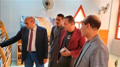 ناصف يواصل جولاته التفقدية لمواقع الثقافة بشمال سيناء