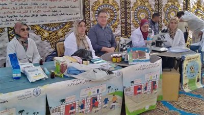 قافلة طبية تقوم بالكشف على 1054 مواطن بمركز المحلة