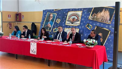 رانيا يحيى تُكرم الفائزين في مسابقة رسم نجيب محفوظ