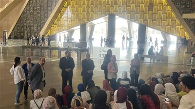 زيارة علمية لطلاب ترميم آثار الفيوم للمتحف المصري الكبير