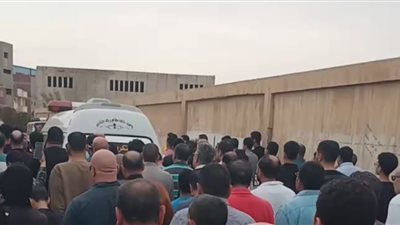 تشييع جثمان طالب بالصف الثاني الإعدادى لمثواه الأخير بدمنهور