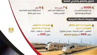 جهود الدولة المصرية لتنمية سيناء.. إنفوجراف