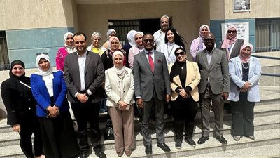 إشادة وفد المركز الإفريقي لمكافحة الأمراض والوقاية منها بمركز طب أسرة الهناجر