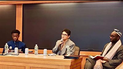 نميرة نجم لطلبة جامعة هارفارد: “نواجه استعمارًا جديدًا واغتيالا للقانون الدولي