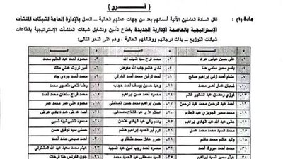 نقل 43 مهندس وفني للعمل من كهرباء شمال القاهرة الي شبكات العاصمة الادارية
