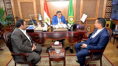 محافظ الدقهلية يستقبل رئيس الإدارة المركزية للتأمينات الاجتماعية 