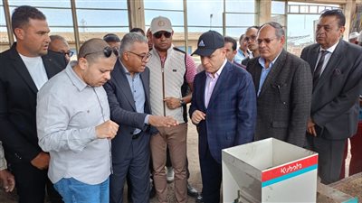 وزير زراعة مدغشقر يزور محطة البحوث الزراعية بسخا