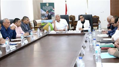 محافظ الوادي الجديد يلتقي مجلسي إدارة صندوقي استصلاح الأراضي والاستثمار