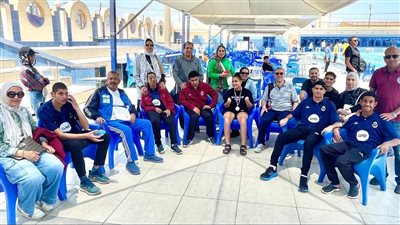 أبطال ذوى الهمم يحصدون المراكز الاولى في بطولة كأس مصر للسباحة