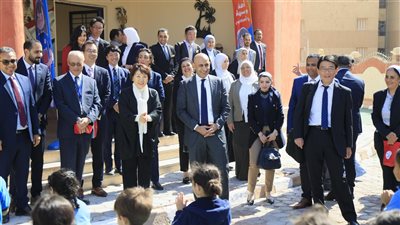المدرسة المصرية اليابانية بحدائق أكتوبر تستقبل وزيري التعليم بمصر واليابان 