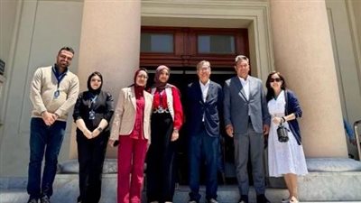 نائب وزير الخارجية التايلاندي ووفد من الرقابة العامة برومانيا في زيارة للمتحف اليوناني الروماني