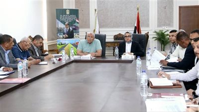 محافظ الوادي الجديد يتابع عددًا من الملفات مع رؤساء المراكز