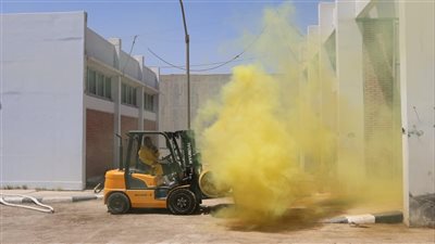  تسرب كلور بمحطة مياه قحافة بالفيوم