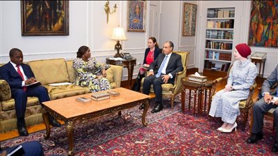 وزير الخارجية يبحث مع رئيس مجلس الشيوخ الإيفواري سُبل تعزيز المجال البرلماني