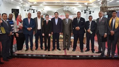 نائب المحافظ  يشهد الاحتفال السنوي للاتحاد المحلي لنقابات عمال بني سويف