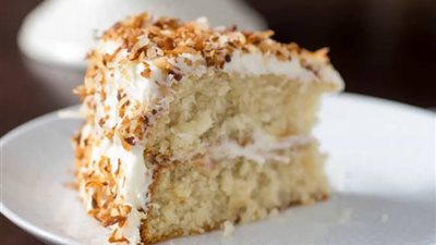 طريقة عمل كيك الأناناس بجوز الهند لحلوى لذيذة ومغذية