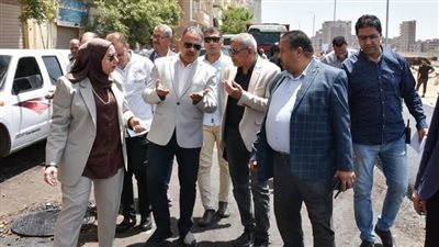 محافظ الشرقية يتفقد أعمال رصف شوارع تقسيم المعلمين بالزقازيق