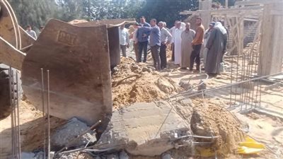 إزالة فورية لحالات بناء مخالف على مساحة 270 مترًا بالحسينية