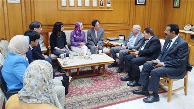 تربية حلوان تستقبل وفدًا من جامعة فوكوي اليابانية